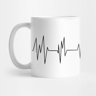ECG Heart Rate | Shaped Heart | Heart Beat Mug